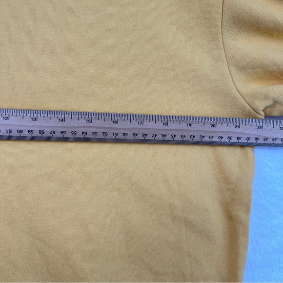 NWT Disney Adult M Mustard Yellow Crewneck Sweatshirt Psychadelic 60s 70s Design - Picture 6 of 11